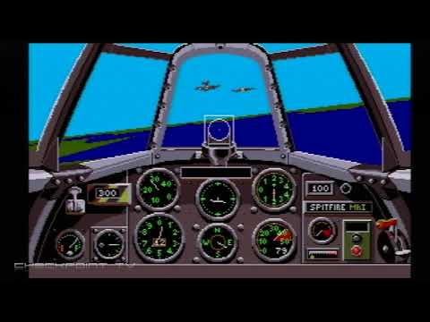 Their Finest Hour Battle of Britain - LucasArts Flight Classic Sim - Amiga Gameplay 50 FPS