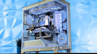 WHITE WATERCOOLED DREAM PC BUILD - PHANTEKS NV5 | R9 7900X3D | RTX 4080 | 128GB KINGSTON