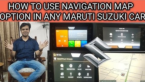 HOW TO USE NAVIGATION SYSTEM IN ANY MARUTI SUZUKI CAR INFOTAINMENT - BALENO, WAGONR, S PRESSO, SWIFT