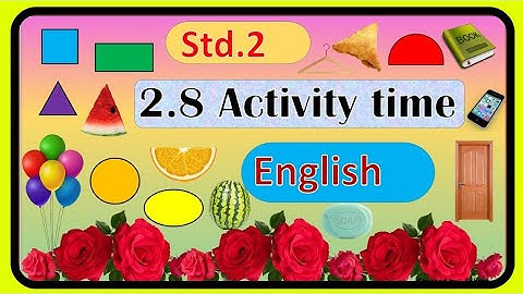 Activity time 2.8 (shapes) std.2 English page 28 | ऍक्टिव्हिटी टाईम इयत्ता दुसरी इंग्रजी पान नंबर 28