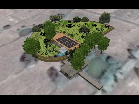 Nature spiral - Plan of a Permaculture system in Thailand