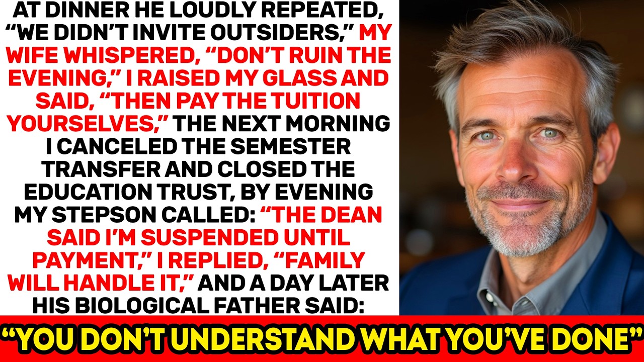 “We Didn’t Invite Outsiders,” He Said — I Closed the Tuition and Trust