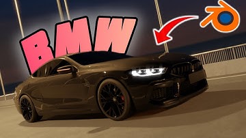 BMW Cinematic Shot In 27 Minutes | Blender Timelapse | #bmw #car #blender #editing