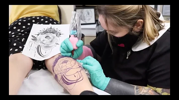Artist Anna Wolff At Work at Loose Screw Tattoo