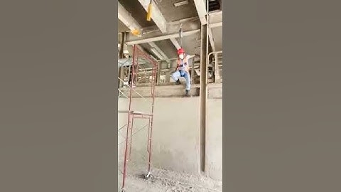 Drop test on a Latchways Fall Protection System