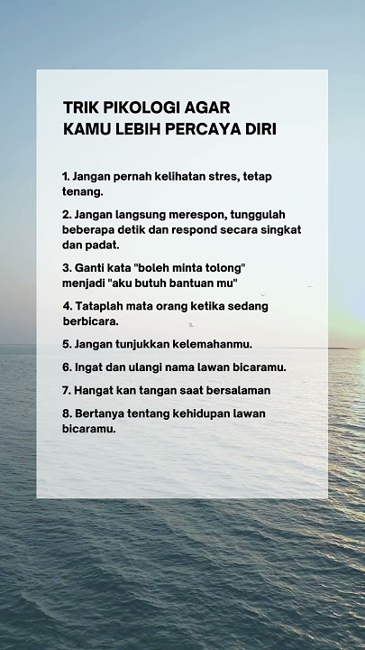 trik psikologi agar kamu lebih percaya diri #trikpsikologi #percayadiri  #inspirasistory