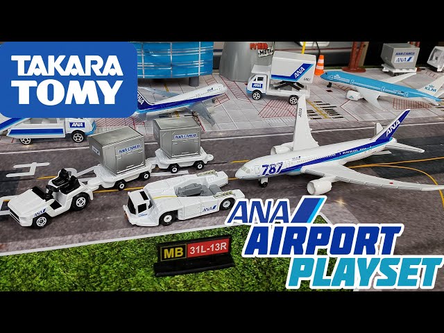 Takara Tomy ANA 787 Airport Playset Unboxed! - YouTube