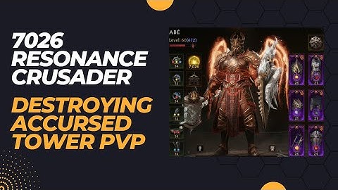 7K RESONANCE CRUSADER IN ACCURSED TOWER PVP | Diablo Immortal Fungtastic Gaming