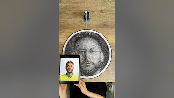NEYMAR✨String Art Portrait🧵#stringart #customportrait #neymar #gift #diy #handmade #craft #decor