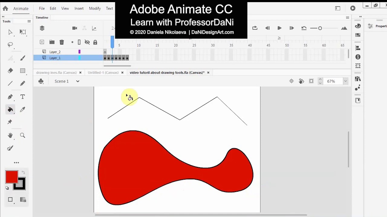 Adobe Animate CC 2020 tutorial: Drawing Tools - YouTube