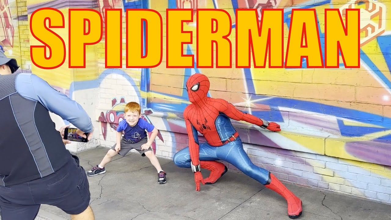 見送りまで】スパイダーマンのグリーティング！ - YouTube
