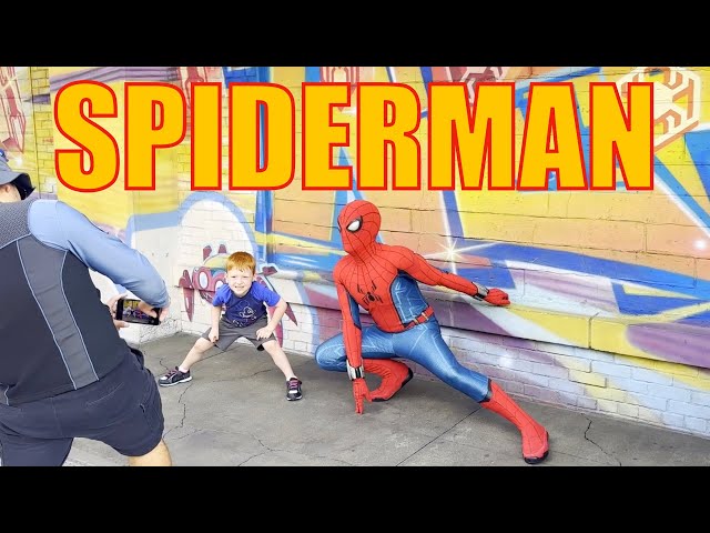見送りまで】スパイダーマンのグリーティング！ - YouTube