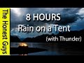 8 HOURS - Relaxing Rain on Tent Roof - Sleep - Insomnia - Meditation