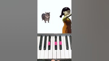 OIA Cat Red Light Green Light - Piano Tutorial #shorts