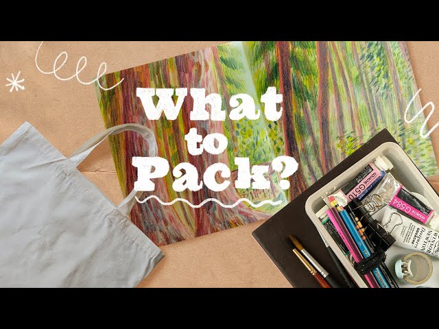 How to Pack Art Supplies for Travel - Tortuga