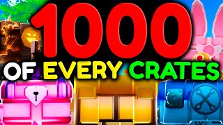 I Opened 1000 of EVERY CRATE in Toilet Tower Defense!