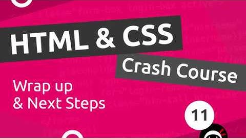 HTML & CSS Crash Course Tutorial #11 - Next Steps