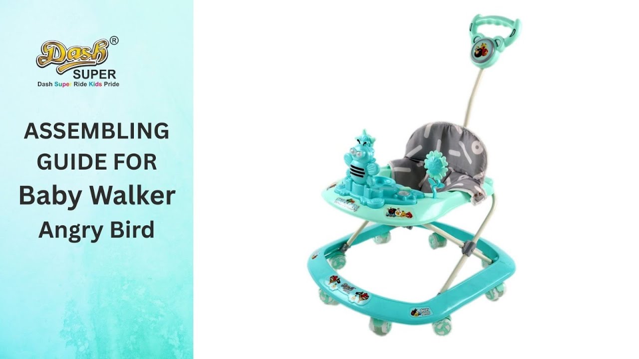 How to fitting Baby Walker Unboxing and Assembly (Dash Super) Baby walker Angry bird