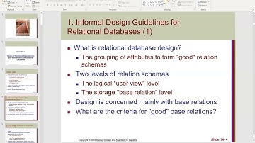 ch14: Basics of Functional Dependencies and Normalization for Relational Databases