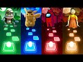 Pikachu VS Squid Game VS Among us VS Crazy Frog - Tiles Hop EDM RUSH!