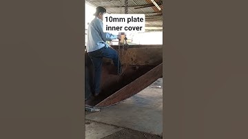 V-shaped excavator bucket making..(9)..#shorts #howto #creative #amazing #skills #tutorial #learning