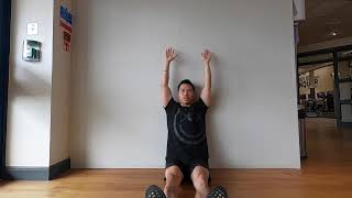 L Sit with Wall Slide