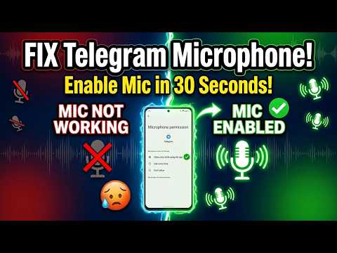 How To Allow Microphone On Telegram - Quick Tutorial