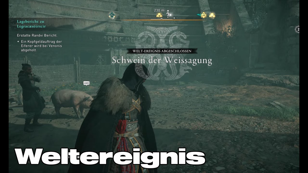 Assassins Creed Valhalla - Weltereignis Schwein der Weissagung / Lösung / Gameplay Deutsch