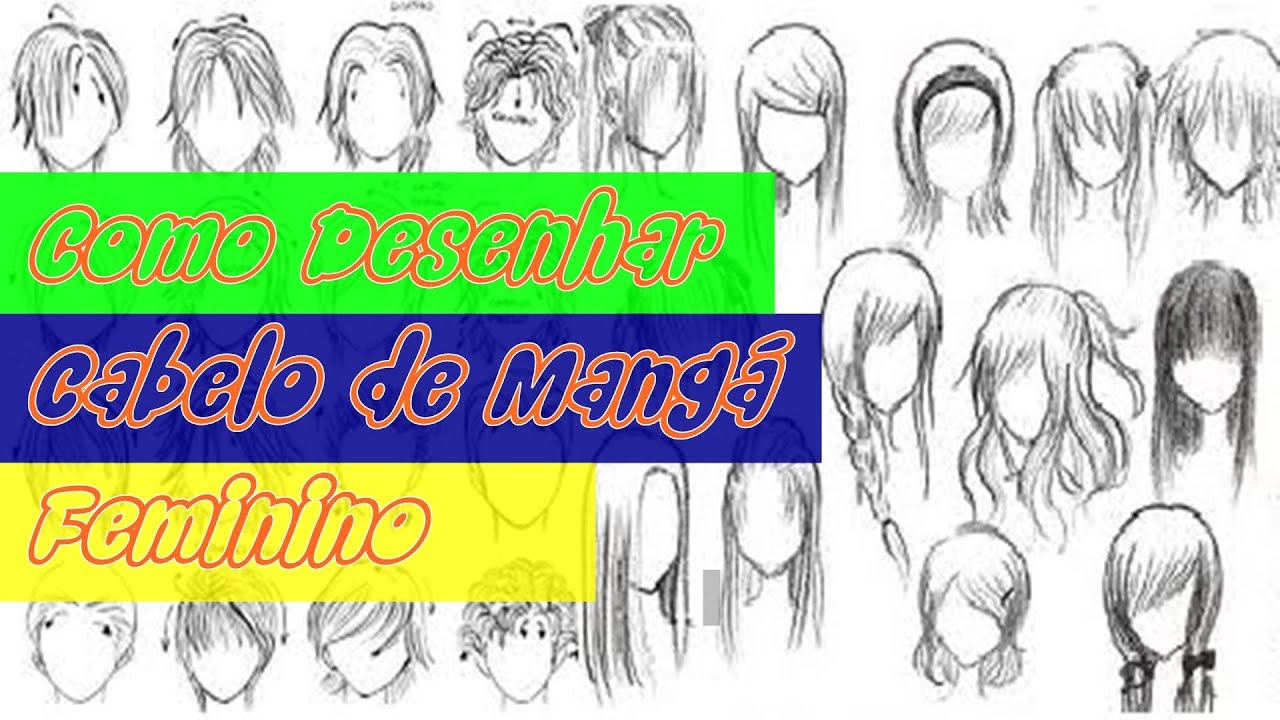 Como Desenhar Mangá - Cabelos Femininos e Simetria #1 