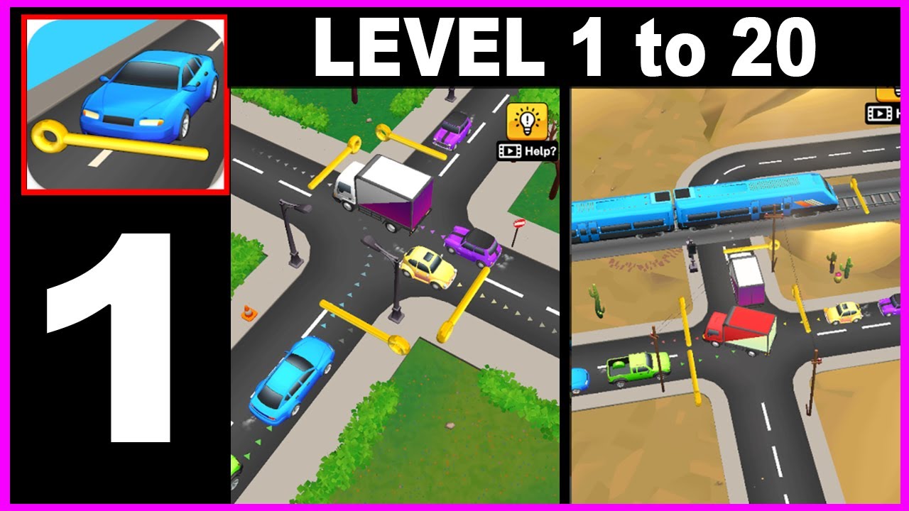 Traffic Pin Level 1 to 20 - Gameplay Walkthrough Part 1 all Solution Android IOS PC