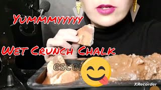 Wet chalk Crunch || Asmr Chalk || Wet chalk crunch Sounds || Marshmallows crunch ||