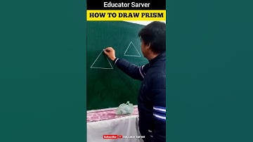 How To Draw PRISM Easily 🤗 | Prism Kaise Banate Hain #Shorts #Viral #mathstricks #geometry