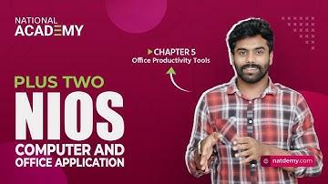 NIOS Plus Two: Computer and Office Chapter 05 | natdemy #education #nios #computer #office #free