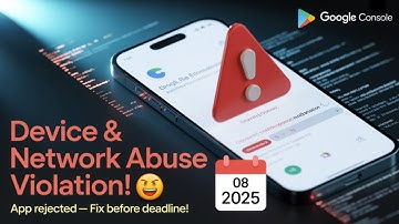 Fix "Violation of Device and Network Abuse Policy" | Google Play Console Warning Explained (2025)