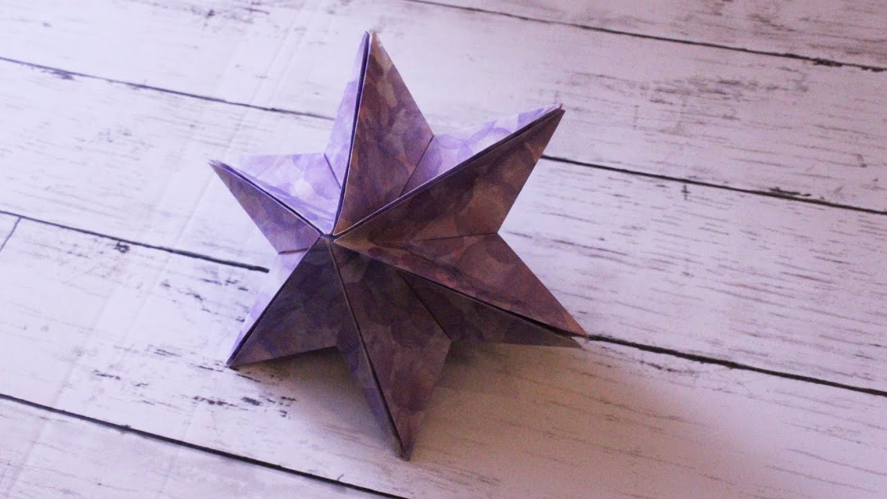 ユニット折り紙 立体的すぎる星 3d Star Unit Origami Gunoiejapan