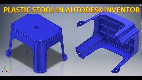 Plastic Stool in Autodesk Inventor || Inventor Basics || Inventor drawings 3d || 3d Cad Drawings