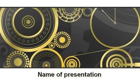 Ticking Mechanisms PowerPoint Template by PoweredTemplate.com