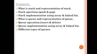 15CS41T-DATA STRUCTURE-UNIT 4-STACK AND QUEUE