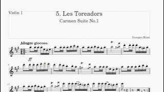 Carmen Suite 5  Les Toreadors Violin1
