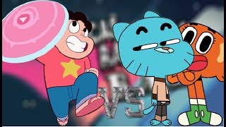 Steven Universe Vs Gumball Watterson║Caoticas Batallas De Rap║Dizert