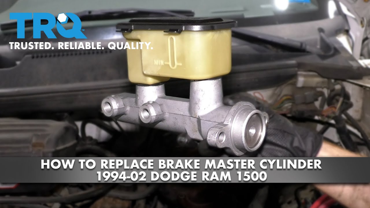 How to replace brake master cylinder 1994 02 dodge ram 1500 youtube
