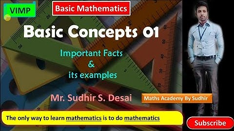 Basic concepts 01. Basic of Mathematics in Marathi. Magic trick & use of basic mathematics