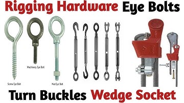 Rigging hardware eye bolt |Turn Buckles | wedge Socket |EHS STUDY POINT BY SK |