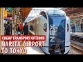 How to get from narita airport to tokyo cheap transport options