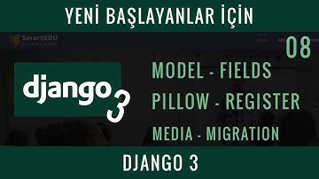 Yeni Başlayanlar İçin Django 3 :08: Model - Fields, Pillow - Register, Media - Migration
