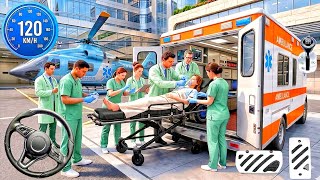 New Ambulance Rescue Simulator - Paramedic Emergency Call Rush 🚑Save Life🔥Games- Android Gameplay screenshot 1