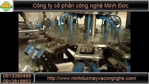 Công nghệ máy Minh Đức  Dây chuyền chiết rót đóng chai chính xác tự động