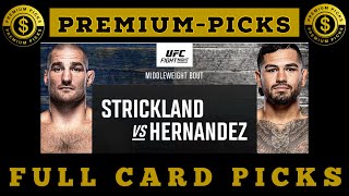 UFC Strickland vs Fluffy - Full card picks