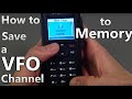 How to add a VFO Channel to Memory in the AT-D868UV Handheld Radio