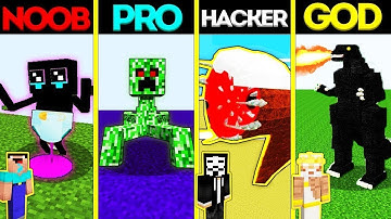 Minecraft Battle: NOOB vs PRO vs HACKER vs GOD: BABY MONSTER MUTANT CHALLENGE / Minecraft Animation